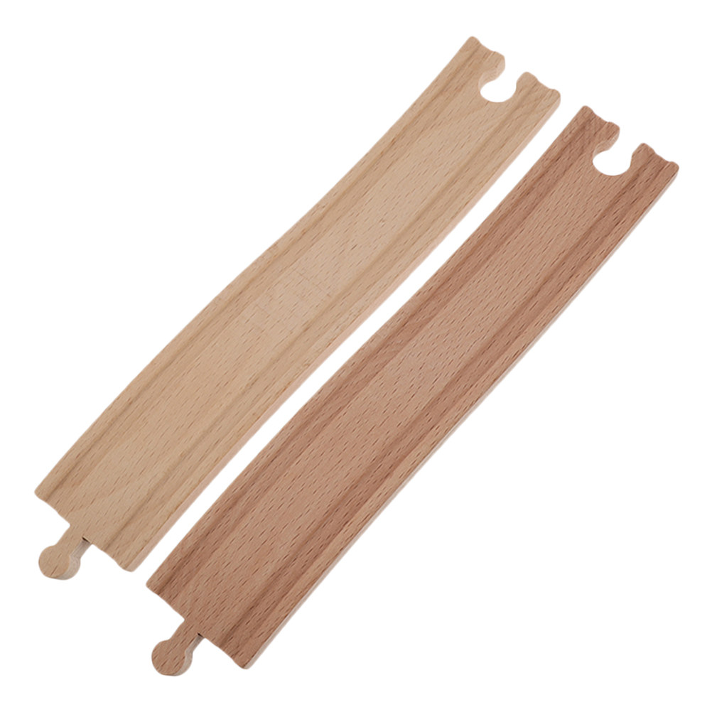 Toy Train Track Set - 2Pcs Wooden Train Track Expansion Set