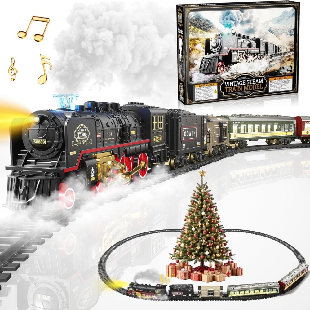 Electric Train Toy with Lights - đánh giá và giá Toy Train Track Set