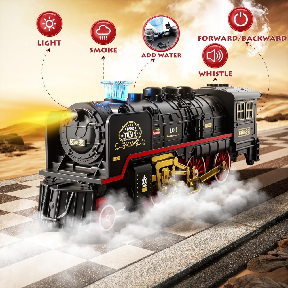 Electric Train Toy with Lights - đánh giá và giá Toy Train Track Set
