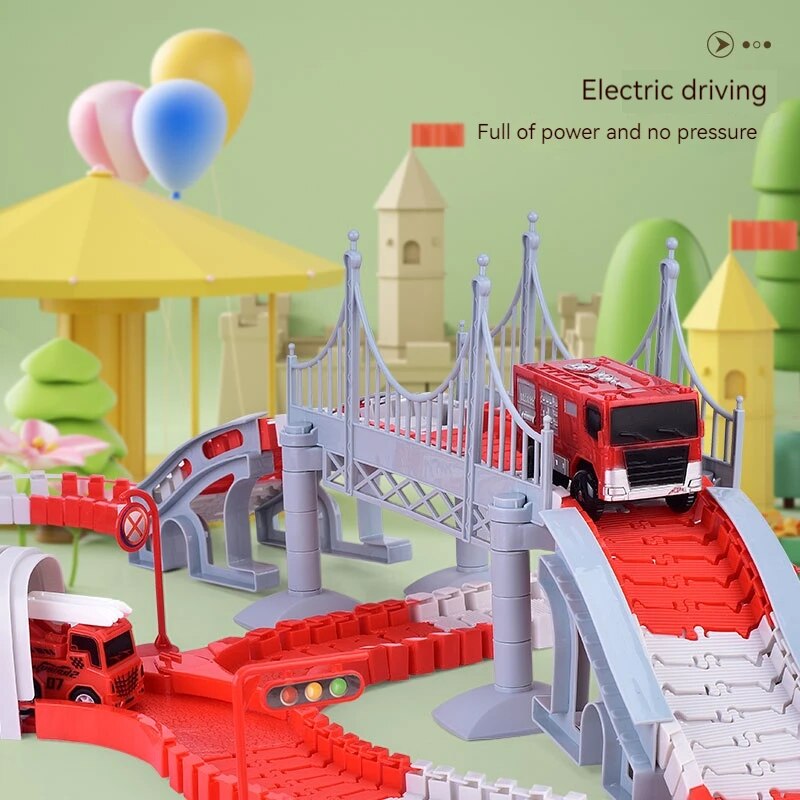 Fire Engine Track Assembling C - đánh giá và giá Toy Train Track Set