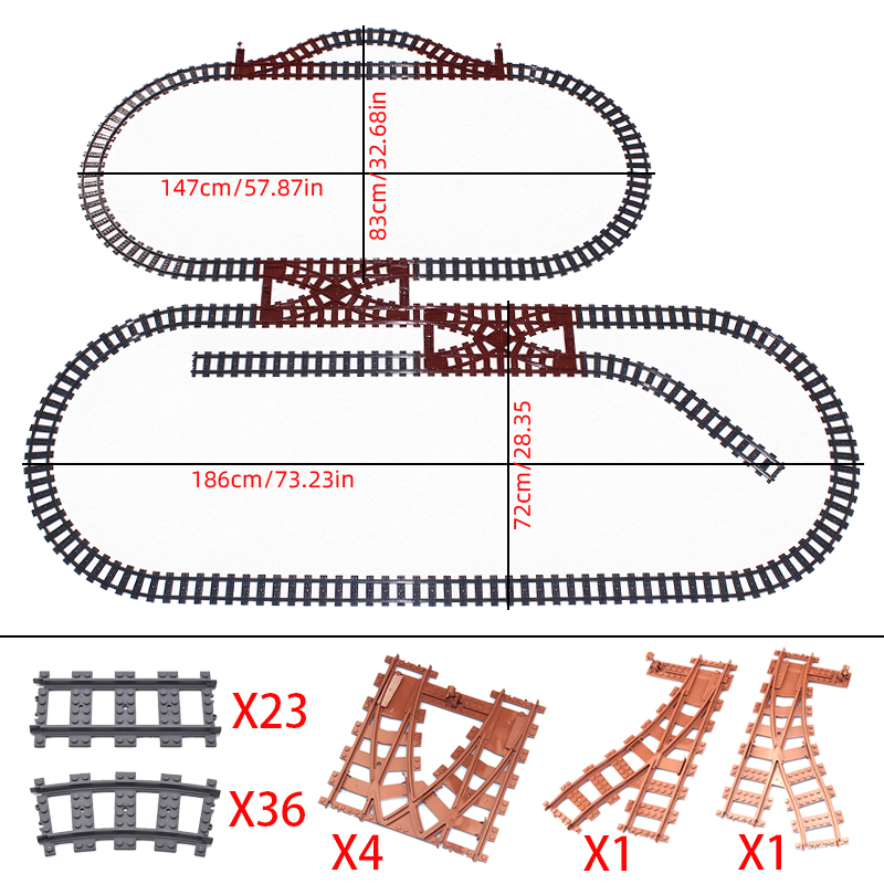 MOC City Brown Railway Train F - đánh giá và giá Kids Toys Under 1000