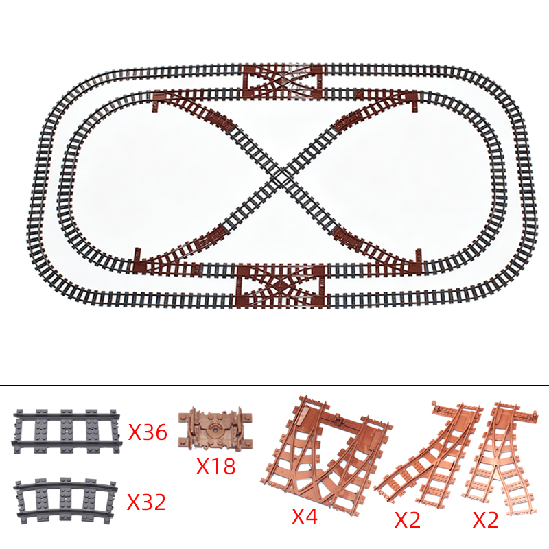 MOC City Brown Railway Train F - đánh giá và giá Kids Toys Under 1000