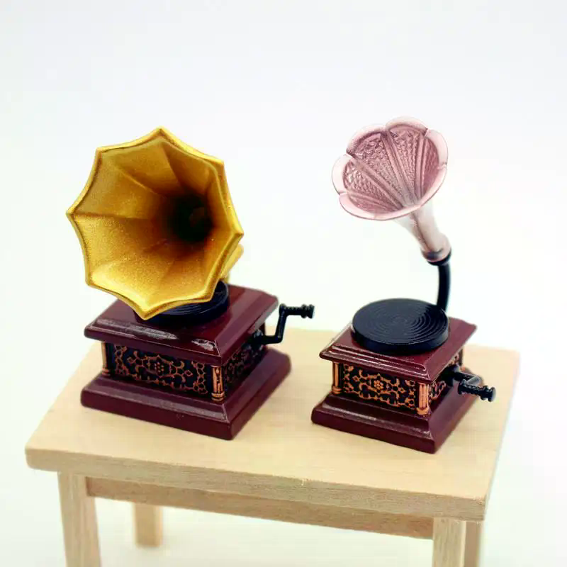 Dollhouse Vintage Phonograph M - đánh giá và giá Kids Toys Return Gift