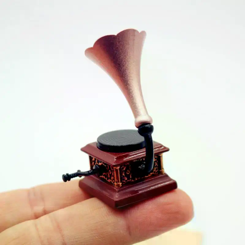 Dollhouse Vintage Phonograph M - đánh giá và giá Kids Toys Return Gift