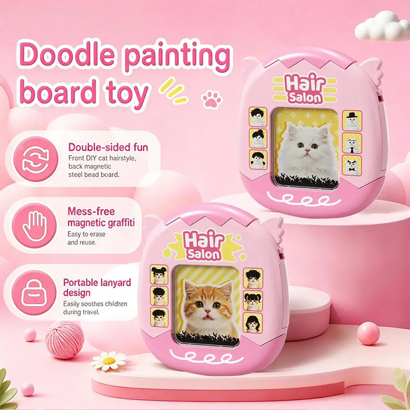 Diy Cat Hairstyle Magnetic Toy - đánh giá và giá Magnetic Drawing Board