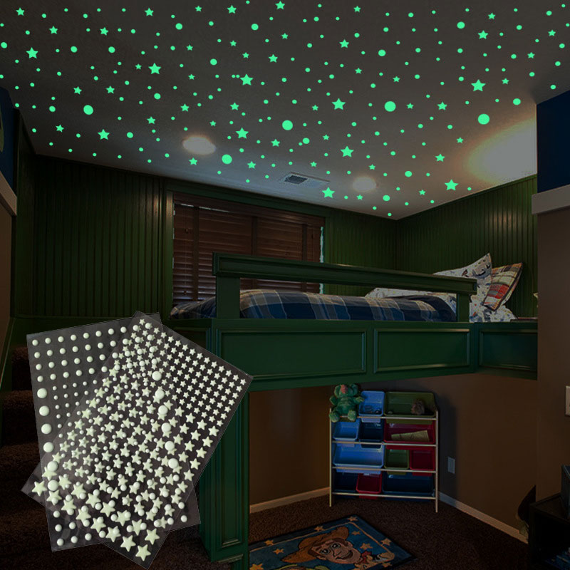 202 Cái/bộ 3D Bong Bóng Sáng S - đánh giá và giá Glow In Dark Stars