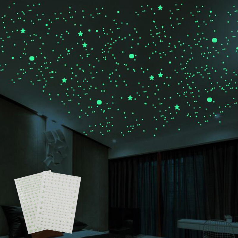 211 Chiếc 3D Bong Bóng Ngôi Sa - đánh giá và giá Glow In Dark Stars