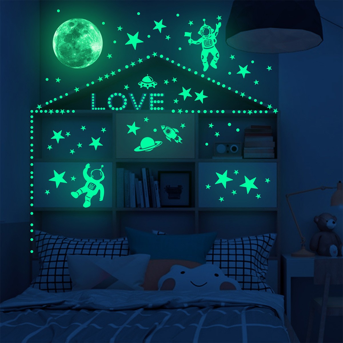 Luminous Moon Stars Wall Stick - đánh giá và giá Glow In Dark Stars