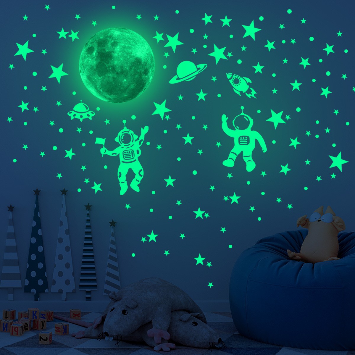 Luminous Moon Stars Wall Stick - đánh giá và giá Glow In Dark Stars