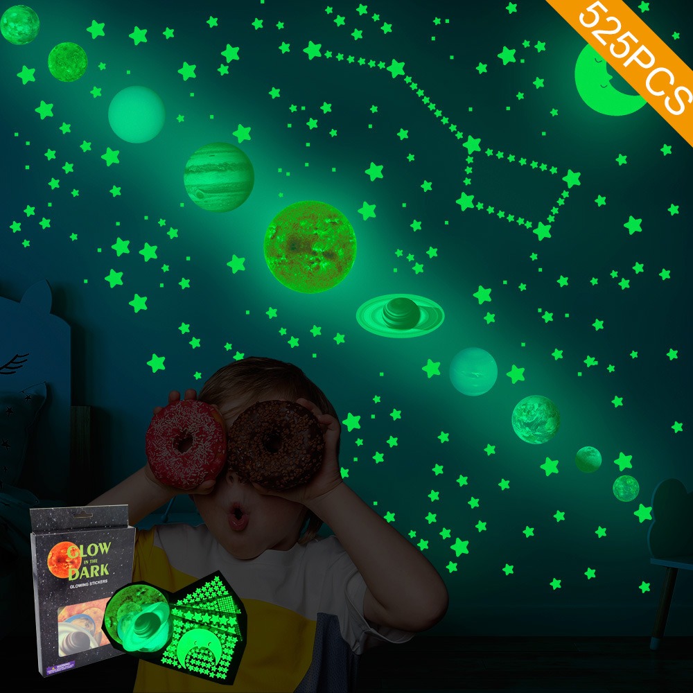 Fluorescent Glow in The Dark W - đánh giá và giá Glow In Dark Stars
