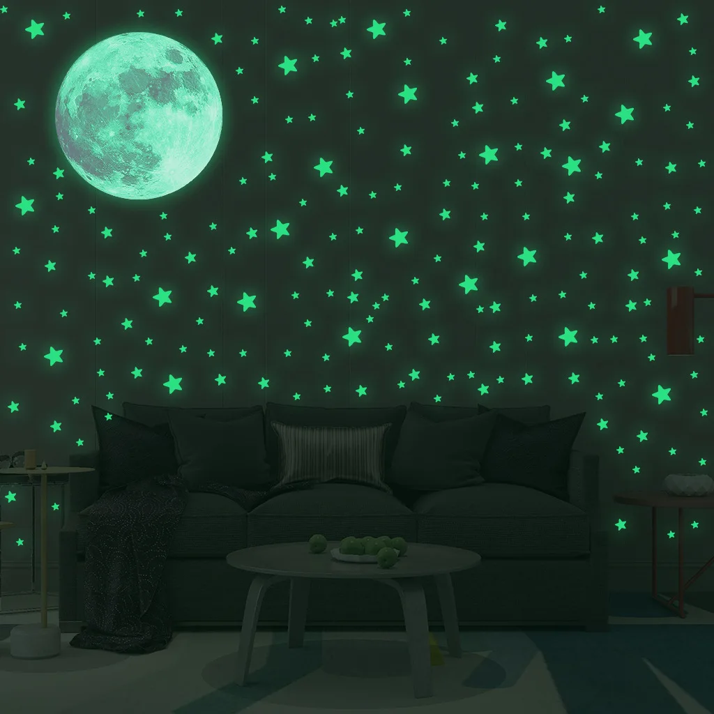Luminous Moon Stars Wall Stick - đánh giá và giá Glow In Dark Stars