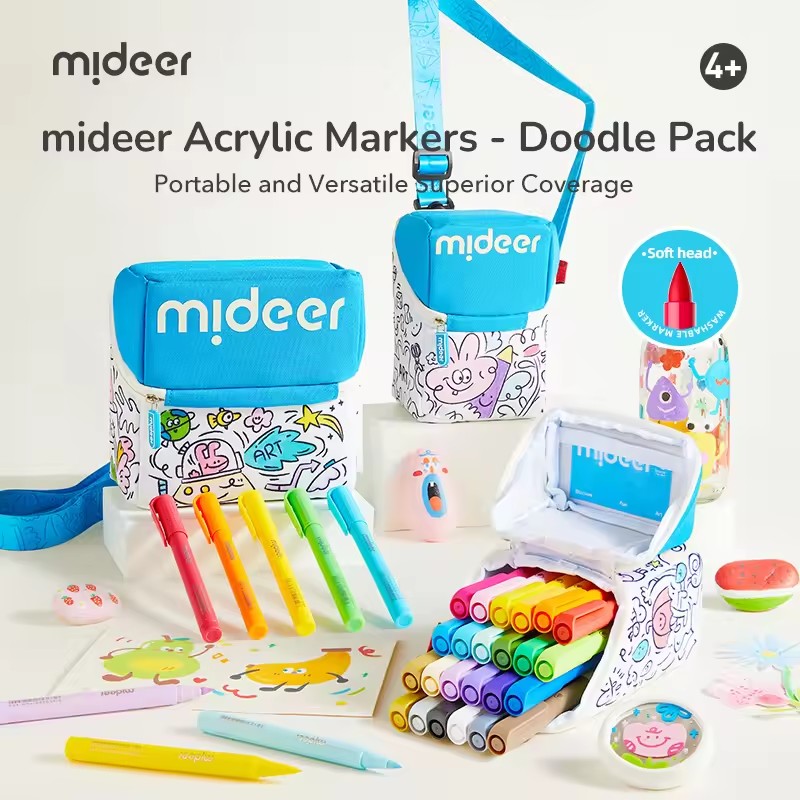 Mideer Acrylic Markers Graffit - đánh giá và giá Kids Toys Drawing Easy